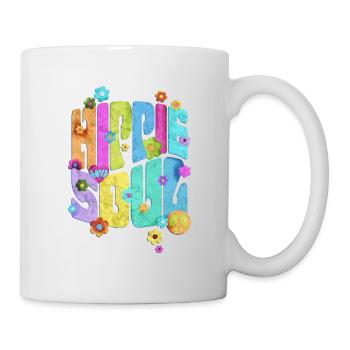Retro Flower Power - Love Hippie Soul 1 - Mug - white - Right