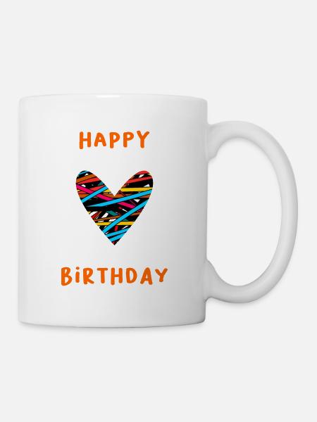 GEBURTSTAG. ALLES GUTE ZUM GEBURTSTAG. ALLES GUTE ZUM GEBURTSTAG. - Tasse - Weiß