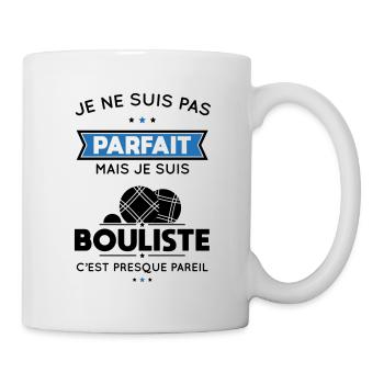 Pas parfait mais bouliste c'est presque pareil - Mug blanc - blanc - Droite