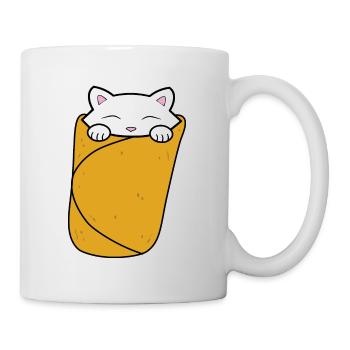 Purrito, cute cat burrito. - Mug - white - Right
