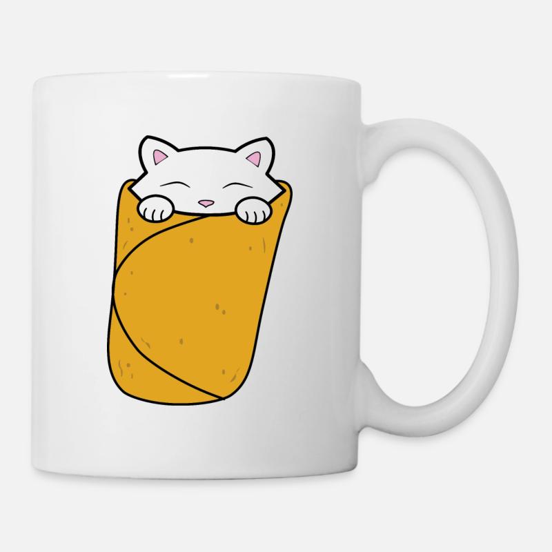 Purrito, süßer Katzenburrito. - Tasse - Weiß