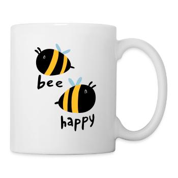 Bee Happy - Mug blanc - blanc - Droite
