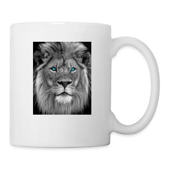 LION WITH BLUE EYES - Mug - white - Right