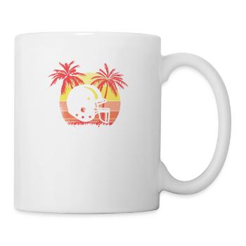 Casco de fútbol americano Sunset de verano de los - Mug blanc - blanc - Droite