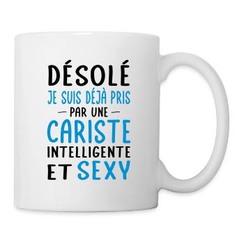 Désolé déjà pris par une cariste sexy - Mug blanc - blanc - Droite