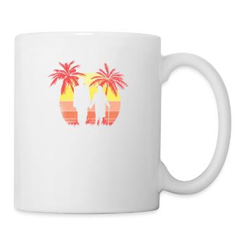 Vieja pareja amor romántico Sunset de verano - Mug blanc - blanc - Droite