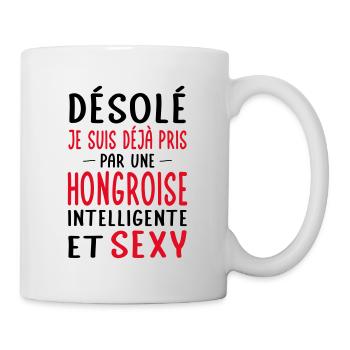 Désolé déjà pris par une Hongroise sexy - Mug blanc - blanc - Droite