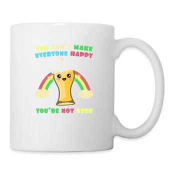 No puedes hacer felices a todos. No eres cerveza - Mug blanc - blanc - Droite