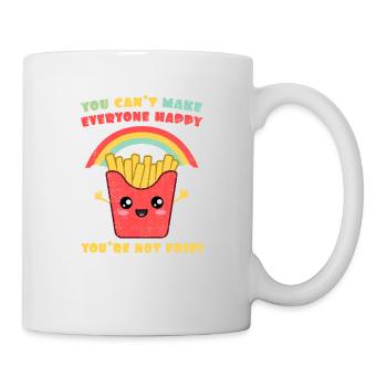 No puedes hacer felices a todos. No eres papas - Mug blanc - blanc - Droite
