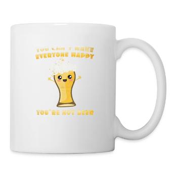 No puedes hacer felices a todos. No eres cerveza. - Mug blanc - blanc - Droite