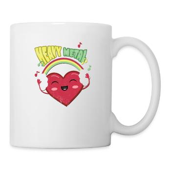 Heavy Metal Cute Heart - Mug - white - Right