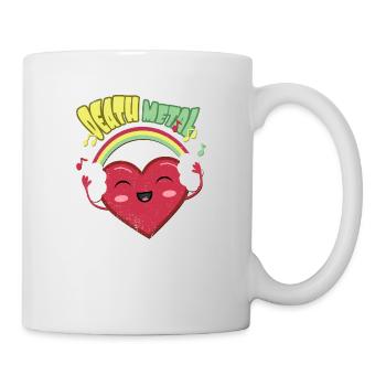 Death Metal Cute Heart - Mug - white - Right
