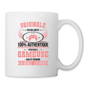 Authentique et véritable gameuse - Originale - Mug blanc - blanc - Droite