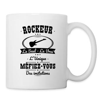 Rockeur - Le Seul - Le Vrai - L'Unique - Mug blanc - blanc - Droite