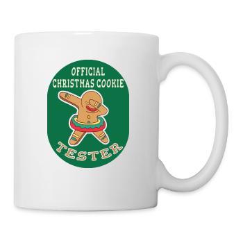 Weihnachten Humor Official Christmas Cookie Tester - Tasse - Weiß - Rechts