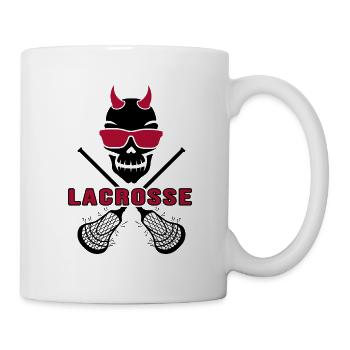 Lacrosse Lacrosse Racket Lacrosse Player LAX - Mug - white - Right