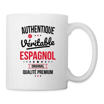 Authentique et véritable Espagnol - Original - Mug blanc - blanc - Droite
