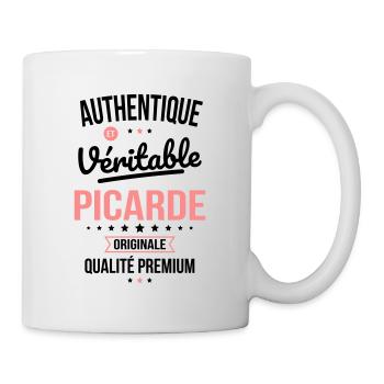 Authentique et véritable Picarde - Originale - Mug blanc - blanc - Droite