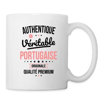 Authentique et véritable Portugaise - Originale - Mug blanc - blanc - Droite