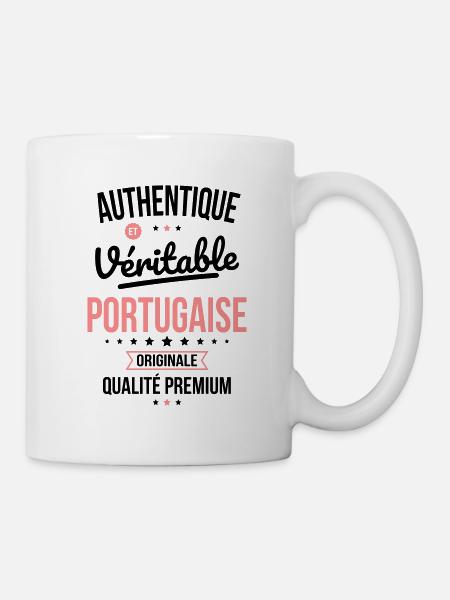 Authentique et véritable Portugaise - Originale - Mug blanc - blanc