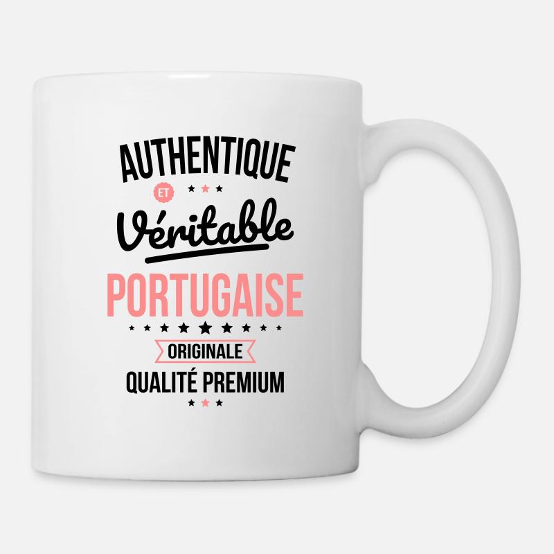 Authentique et véritable Portugaise - Originale - Mug blanc - blanc