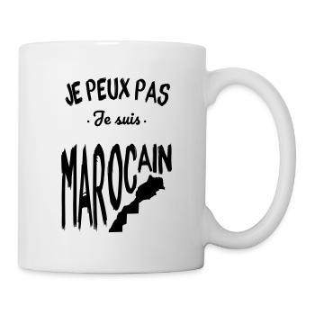 Je peux pas je suis Marocain - Mug blanc - blanc - Droite