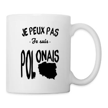 Je peux pas je suis Polonais - Mug blanc - blanc - Droite