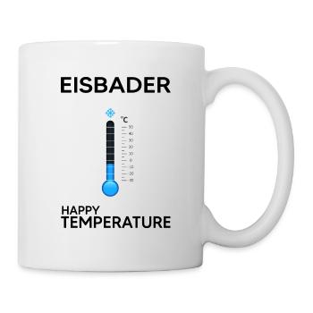 Eisbader Winterschwimmen Eisbad "Minusgrad kalt" - Tasse - Weiß - Rechts