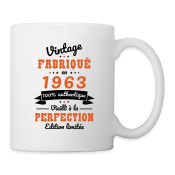 Anniversaire 60 ans - Vintage 1963 - Mug blanc - blanc - Droite