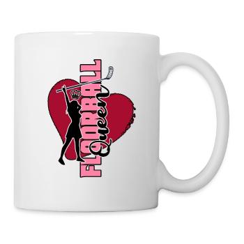 Floorball Unihockey unihoc "Floorball-queen" - Tasse - Weiß - Rechts