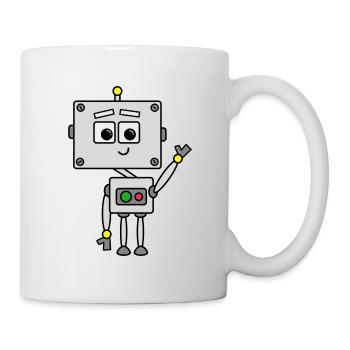 Robot Johnny - Mug blanc - blanc - Droite