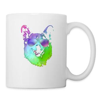 Cool Corgi With Sunglasses - Mug - white - Right