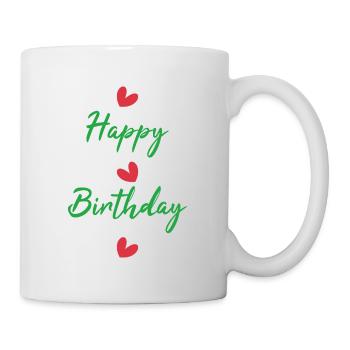 ALLES GUTE ZUM GEBURTSTAG!. ALLES GUTE ZUM GEBURTSTAG!. JAHRESTAG. - Tasse - Weiß - Rechts