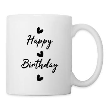 HAPPY BIRTHDAY. HAPPY BIRTHDAY. ANNIVERSARY. - Mug - white - Right