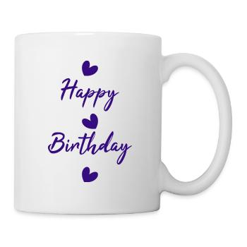 HAPPY BIRTHDAY. HAPPY BIRTHDAY. ANNIVERSARY. - Mug - white - Right