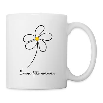 MAMAN. FÊTE DES MÈRES. BONNE FÊTE MAMAN. FÊTE - Mug blanc - blanc - Droite