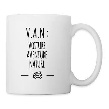 V.A.N. : Voiture Aventure Nature - Mug blanc - blanc - Droite