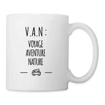 V.A.N. : Voyage Aventure Nature - Mug blanc - blanc - Droite