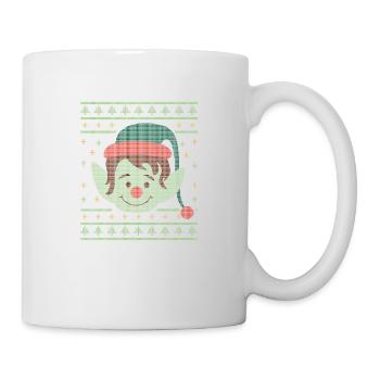 Christmas Elf hässliche Strickjacke - Tasse - Weiß - Rechts
