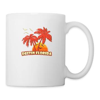 Destin Florida Vintage Sunset - Mug - white - Right