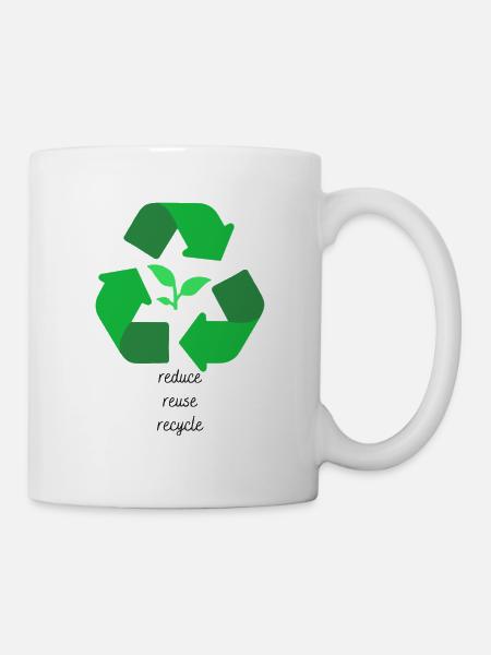 Reduce. Recycle. Recycling - Mug - white