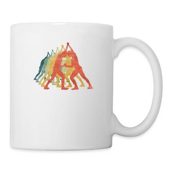 Lucha retro color vintage - Mug blanc - blanc - Droite