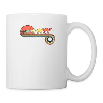 Camel Retro Vintage Sunset Rainbow Color - Mug - white - Right