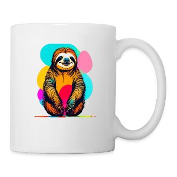 Faultier - Tasse - Weiß - Rechts
