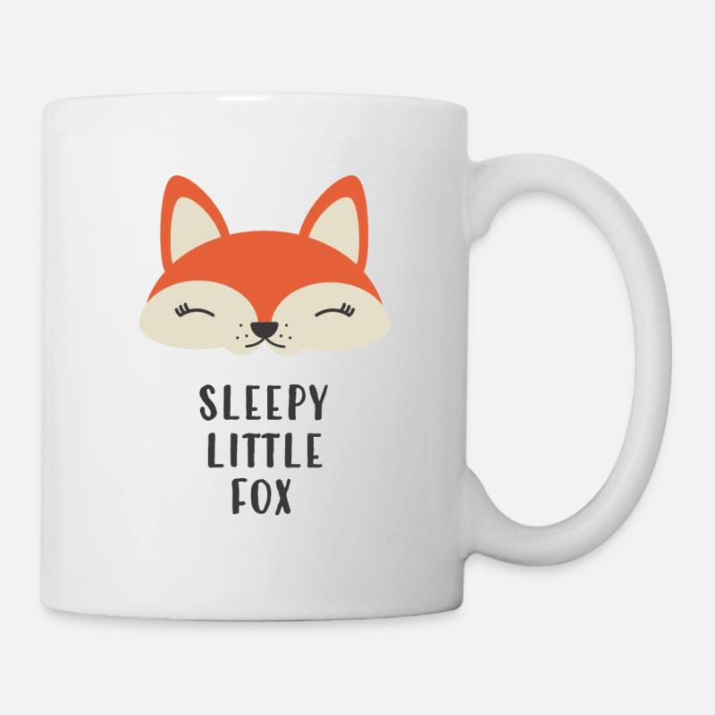 TIRED LITTLE FOX - Mug - white