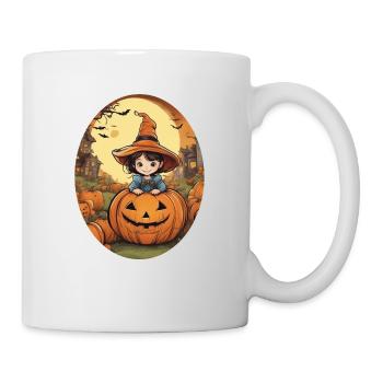 Sorcière d’Halloween mignonne - Mug blanc - blanc - Droite