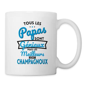 Papas géniaux mais les meilleurs sont Champagnoux - Mug blanc - blanc - Droite