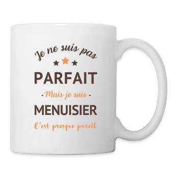 Menuisier parfait humour homme - Mug blanc - blanc - Droite