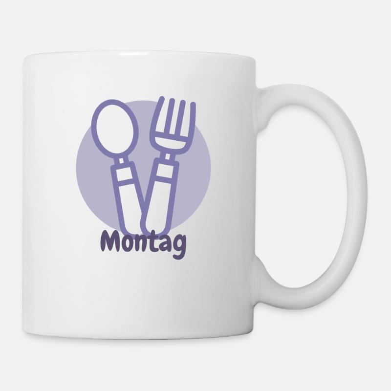 Lundi - Mug blanc - blanc