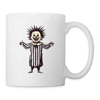 Unheimliches Clown-Kind - Tasse - Weiß - Rechts
